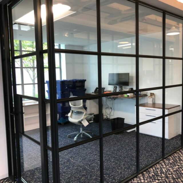 Industrial Demountable Glass Wall Partitions for and Investment Advisors Firm (4)
