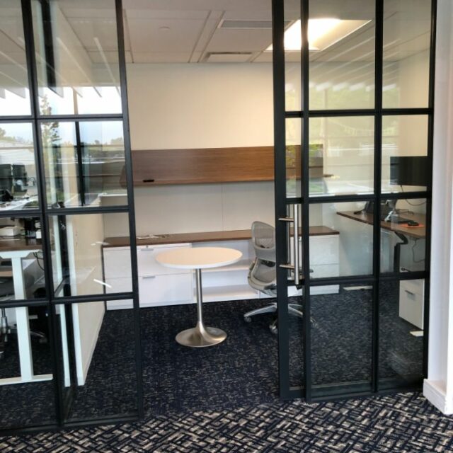 Industrial Demountable Glass Wall Partitions for and Investment Advisors Firm (6)