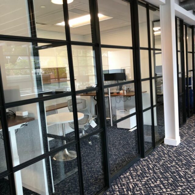 Industrial Demountable Glass Wall Partitions for and Investment Advisors Firm (7)