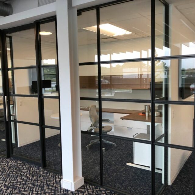 Industrial Demountable Glass Wall Partitions for and Investment Advisors Firm (8)